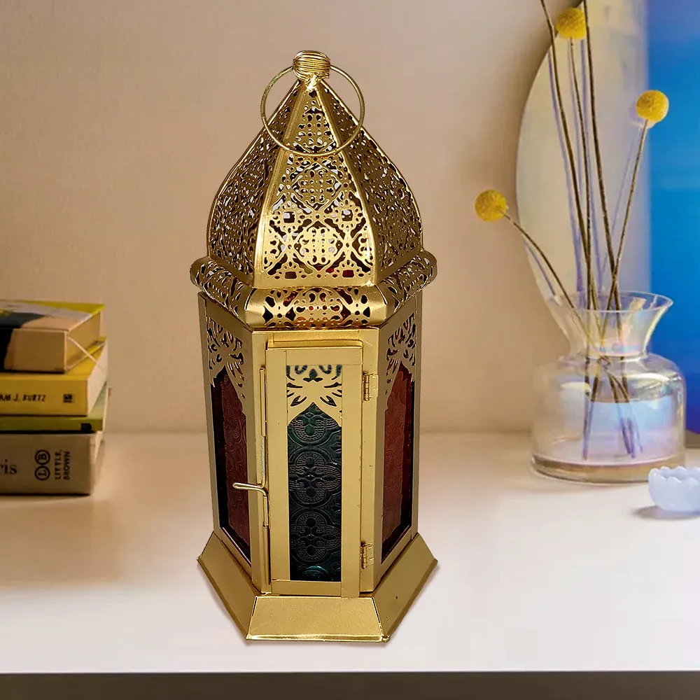 Timeless Intensely Crafted Moroccan Lantern Small- 6x5x12(inches)