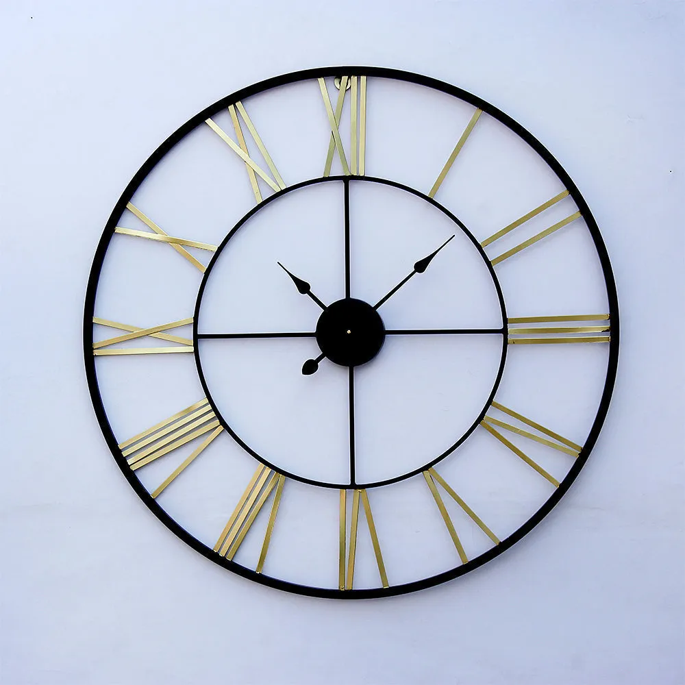 Timeless Ornate Designer Metal Wall Clock