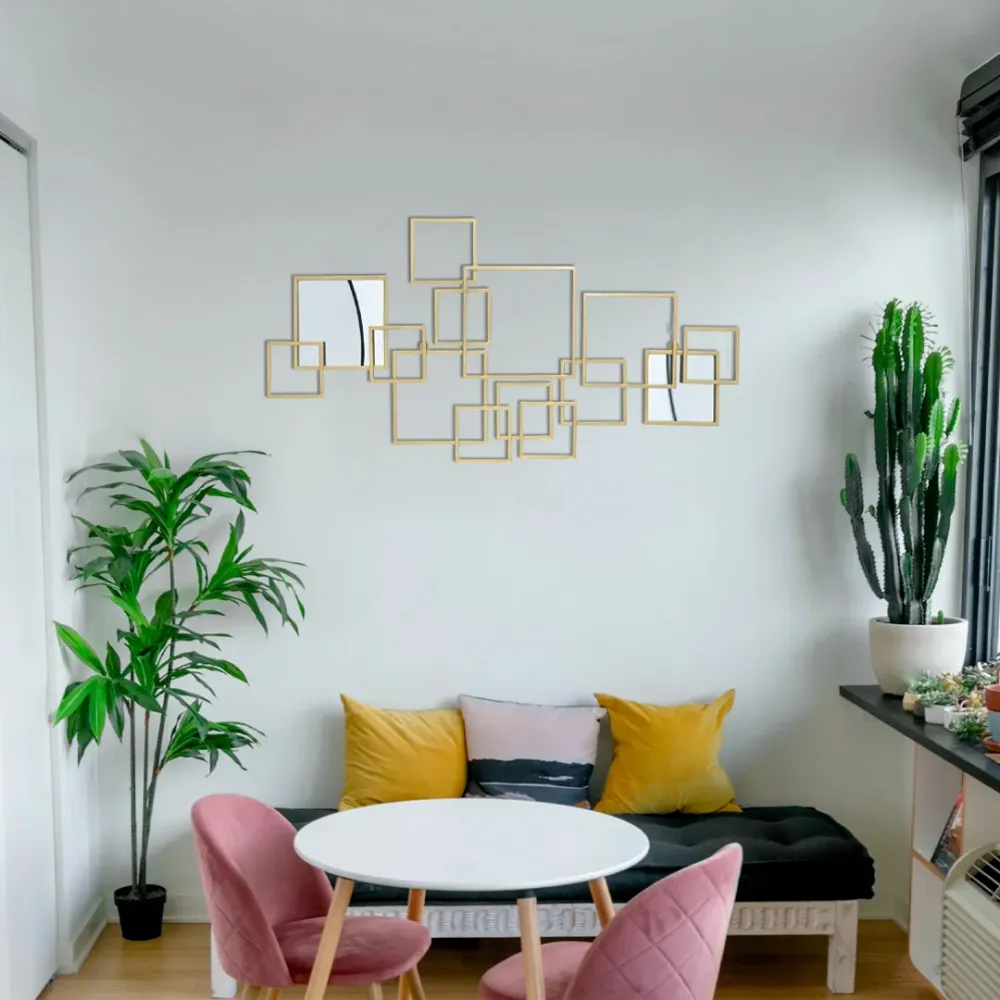 Timeless Urban Rectangular Abstract Metal Wall Art