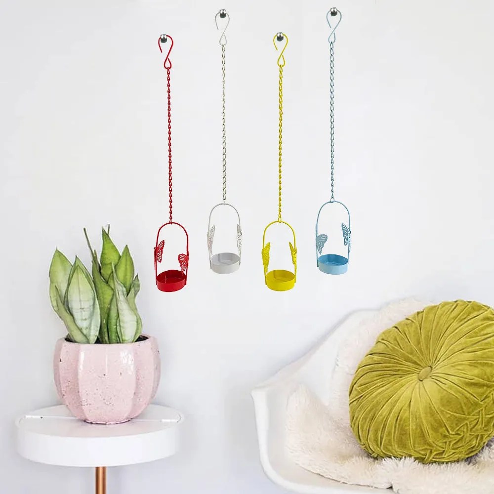 Tiny Little Butterfly Hanging Tea Light Holder Set Of 4