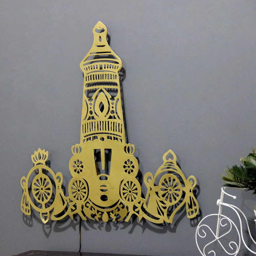 Tirupati Balaji Metal Wall Art With LED Lights