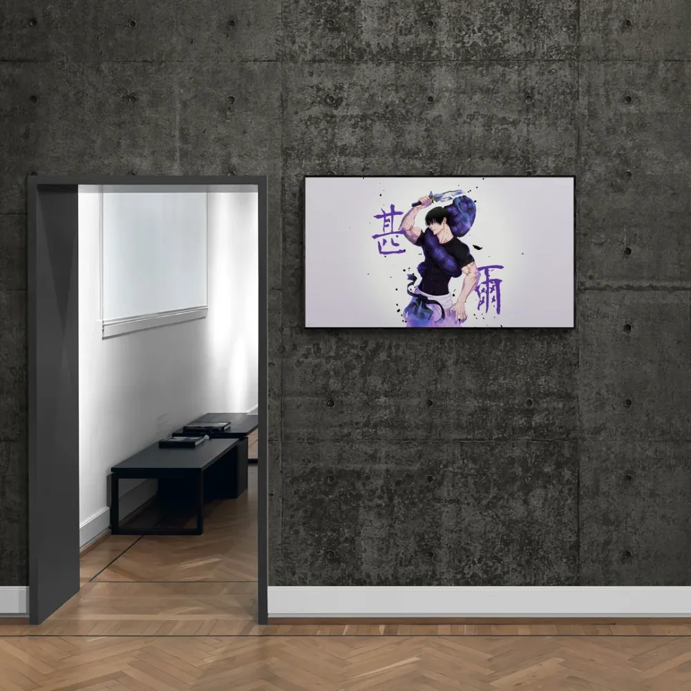 Toji Fushiguro Jujutsu Kaisen Anime Canvas Wall Painting With Frame