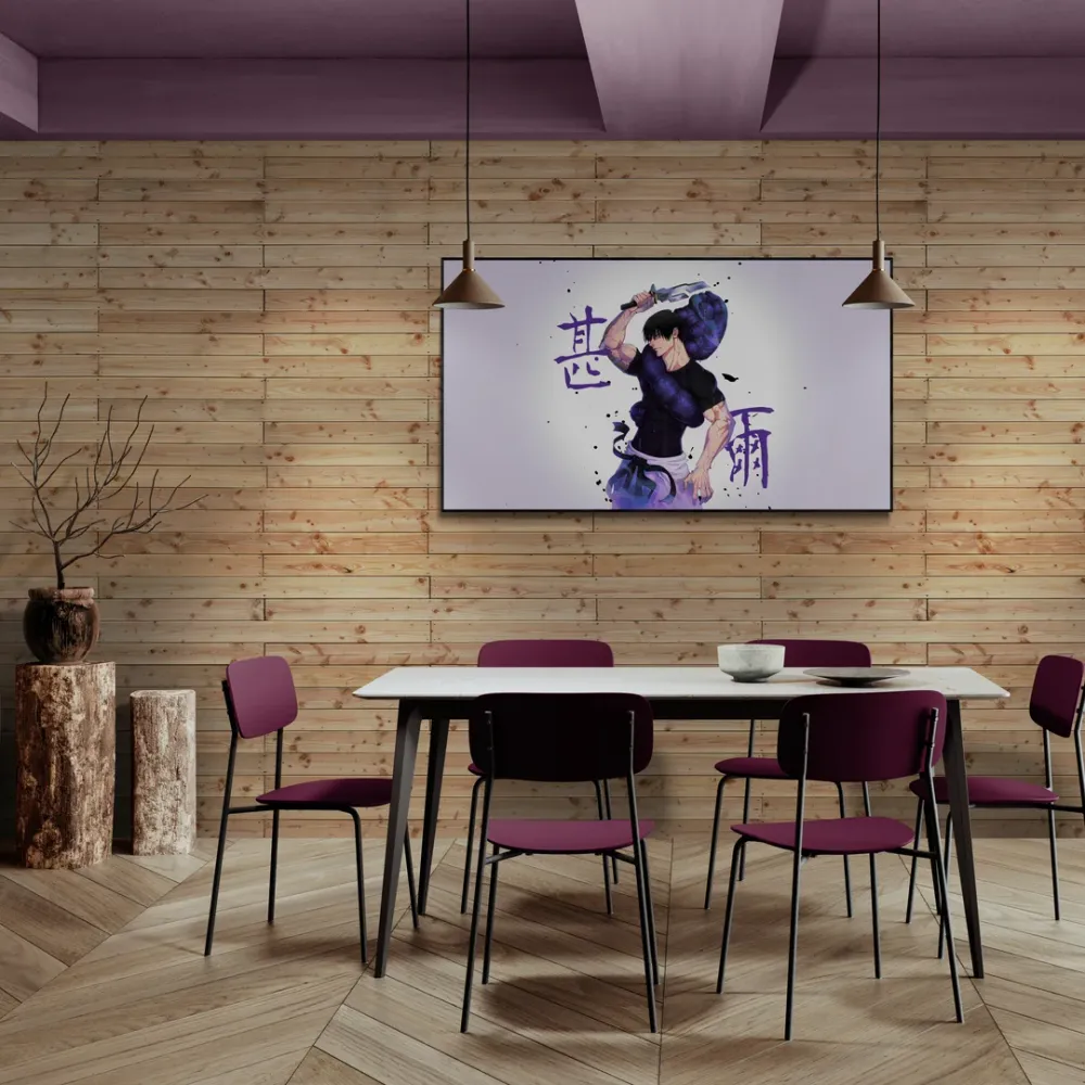 Toji Fushiguro Jujutsu Kaisen Anime Canvas Wall Painting With Frame