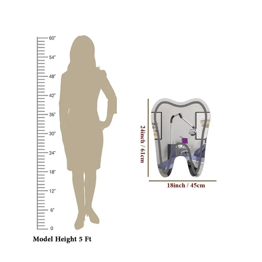 Tooth-Shaped LED Mirror for Dentist Office