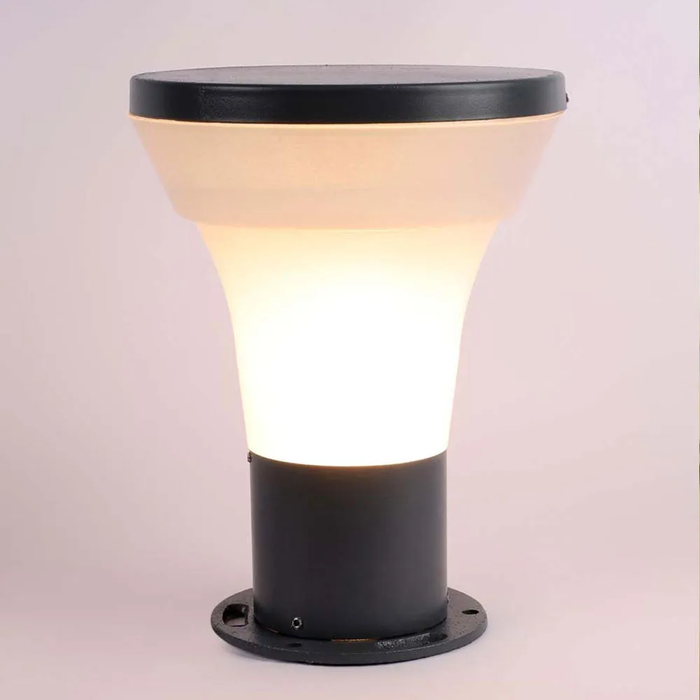 Torch Motif Warm Decorative Outdoor Gate Light