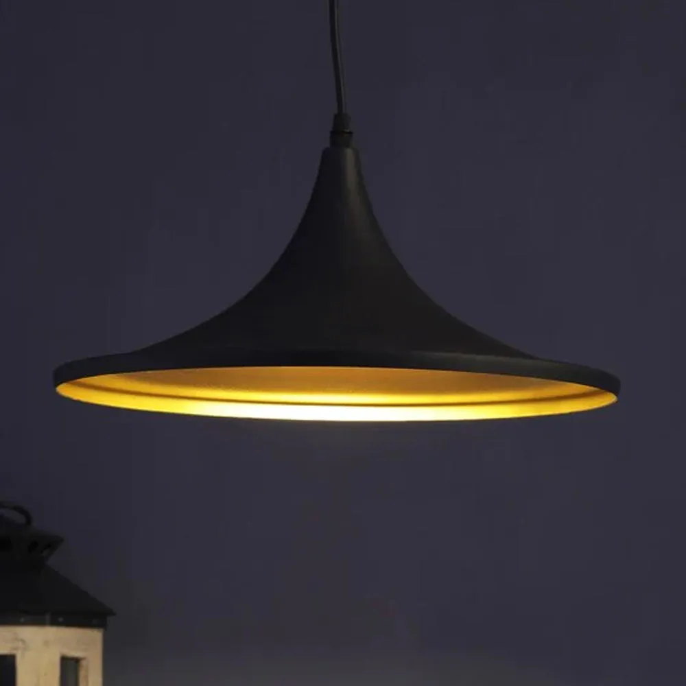 Traditional Black Focus Hanging Light