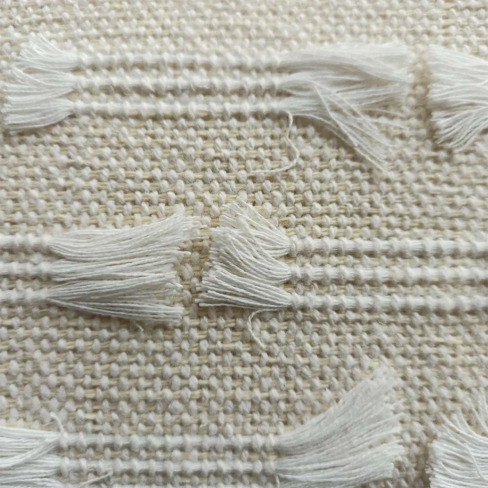 Traditional Designer Handwoven Beige Cushion Cover