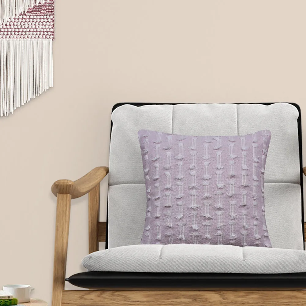 Traditional Designer Handwoven Mauve Cushion Cover