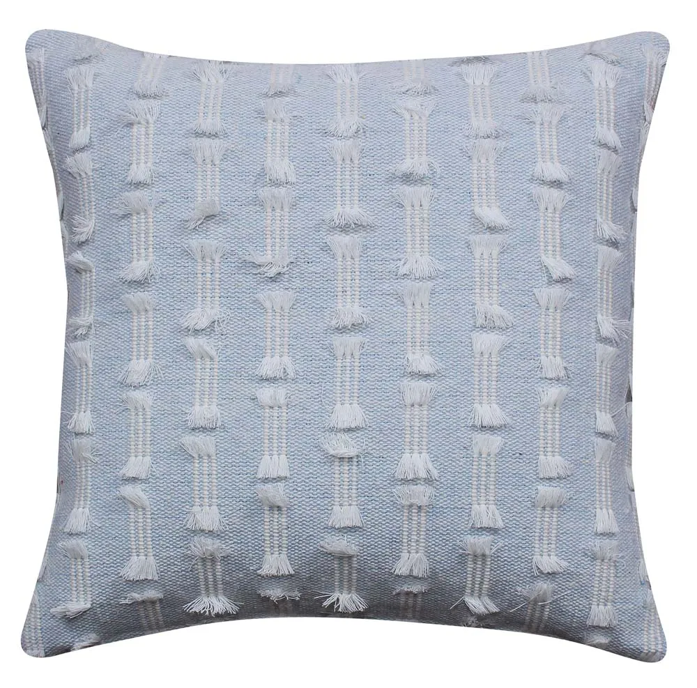 Traditional Designer Handwoven Sky Blue Cushion Cover