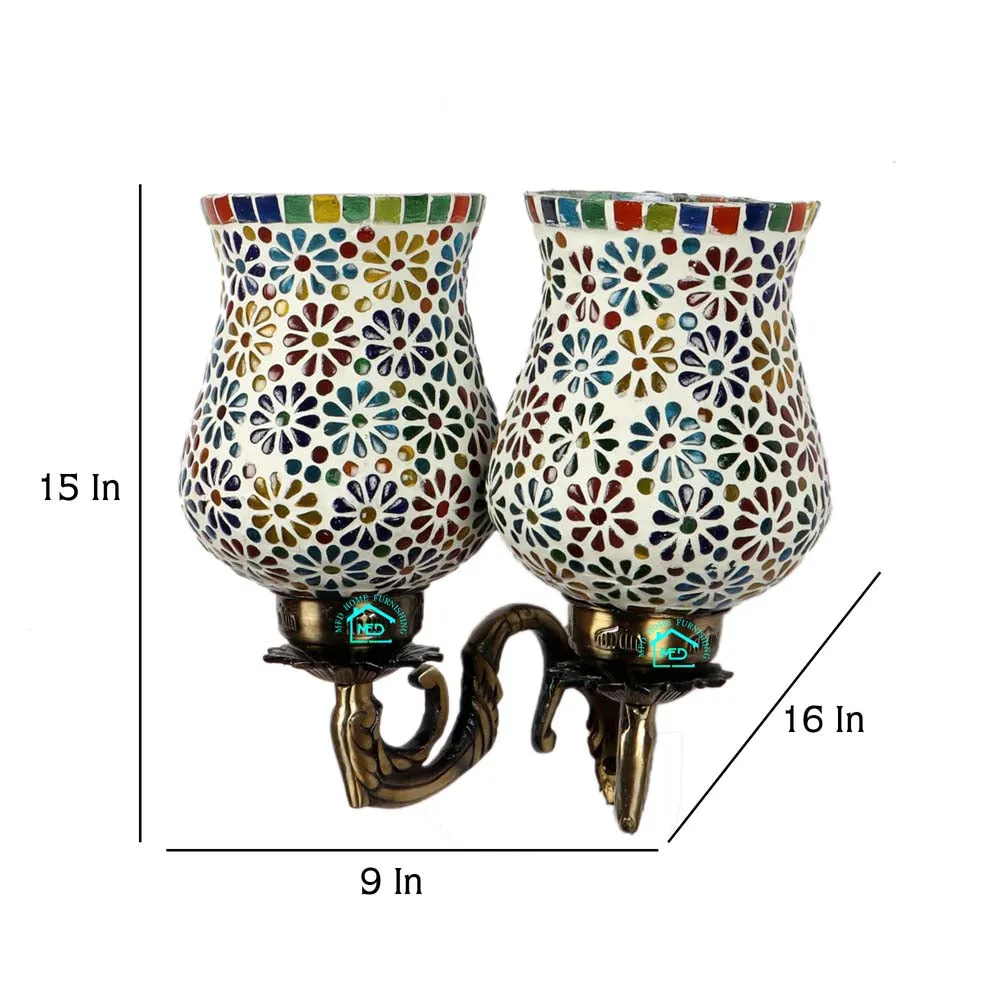 Traditional Designer Multi Color Dual Wall Light