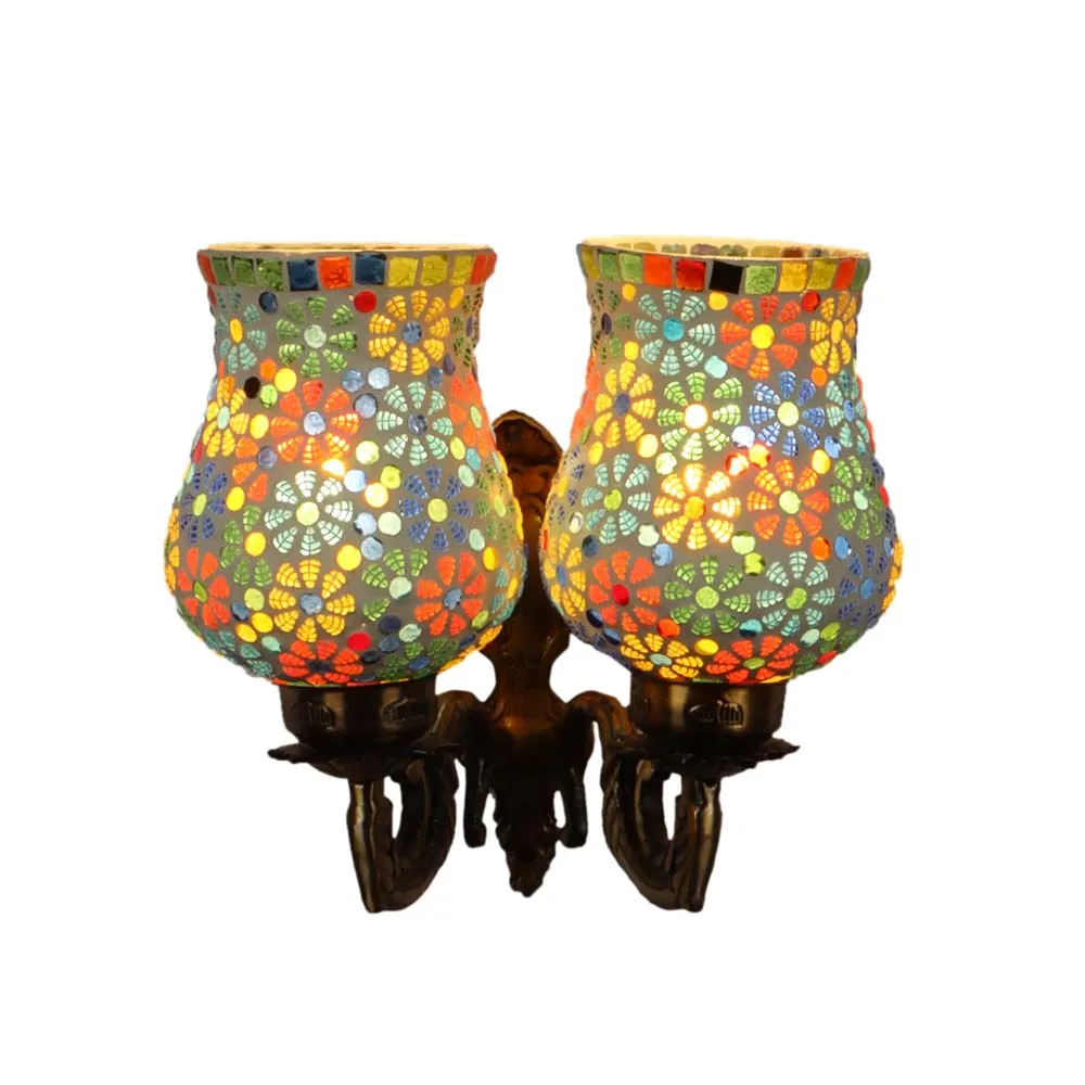 Traditional Designer Multi Color Dual Wall Light