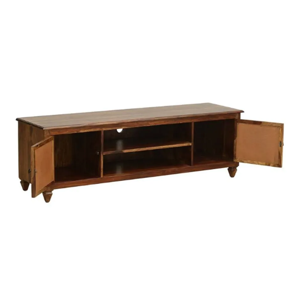 Traditional Designer Wide Sheesham Wood T.V Cabinet