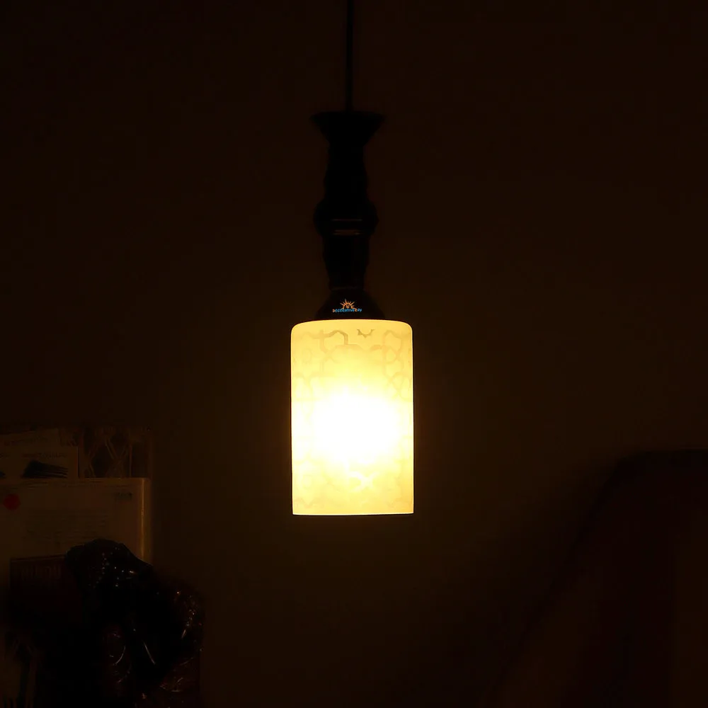 Traditional Glass Black Hanging Light for Bedroom