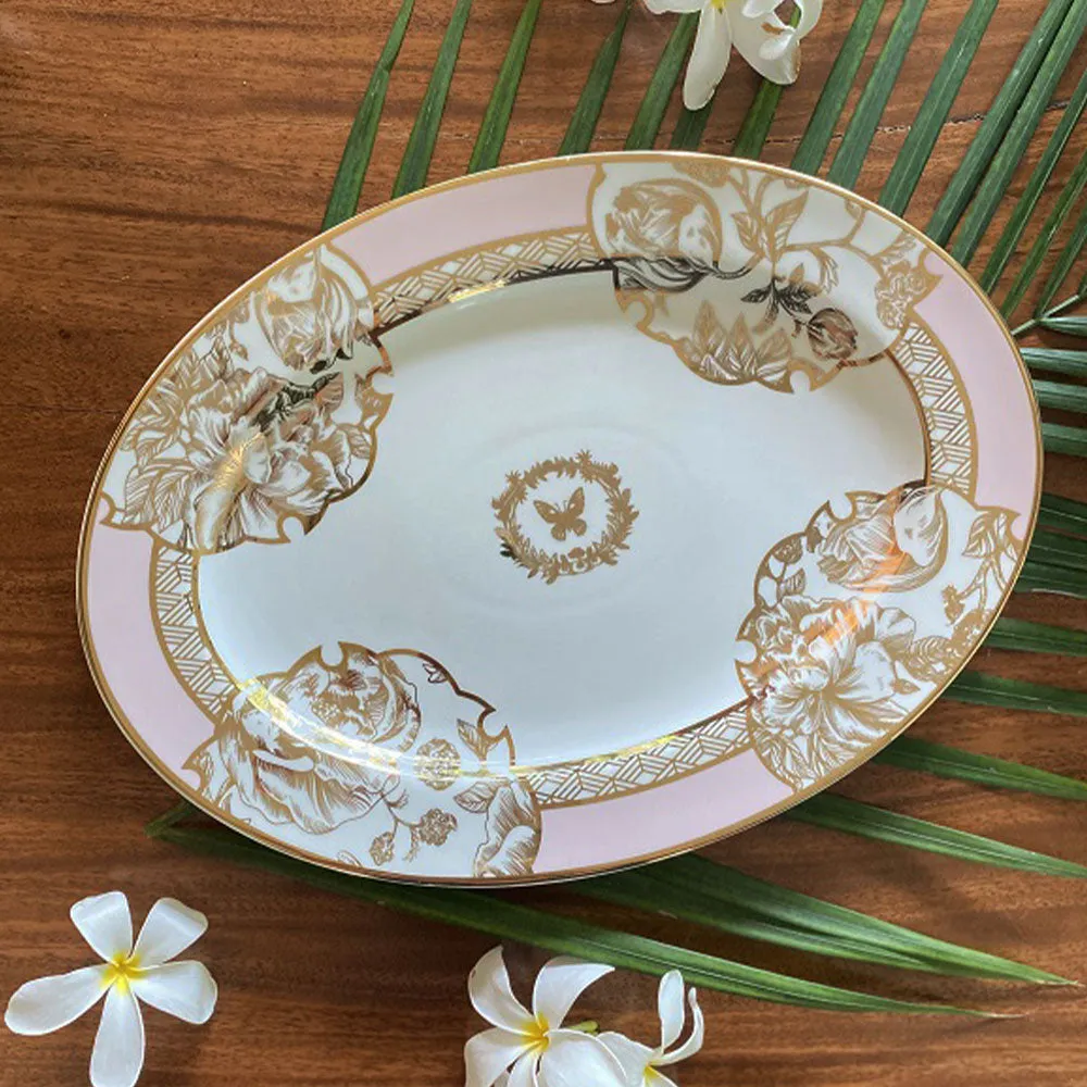 Traditional Indian Ethnic Patterned Elite Dinner Set Of 6