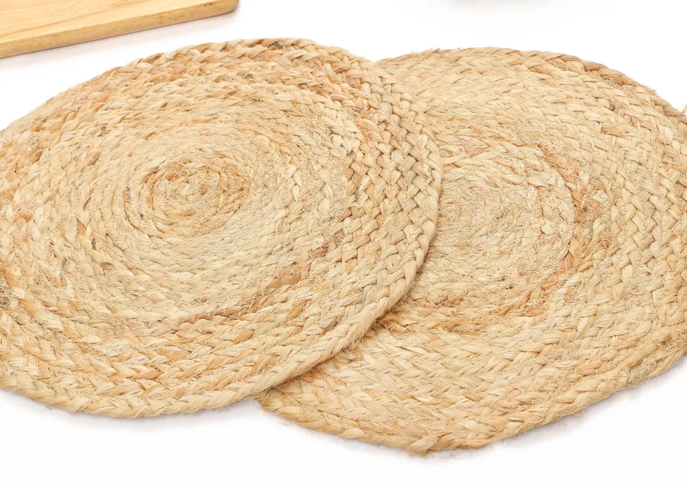 Traditional Jute Classic Placemat/ Table Mat (Set of 2)