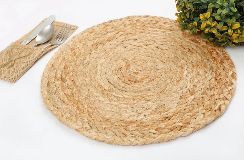 Traditional Jute Classic Placemat/ Table Mat (Set of 2)
