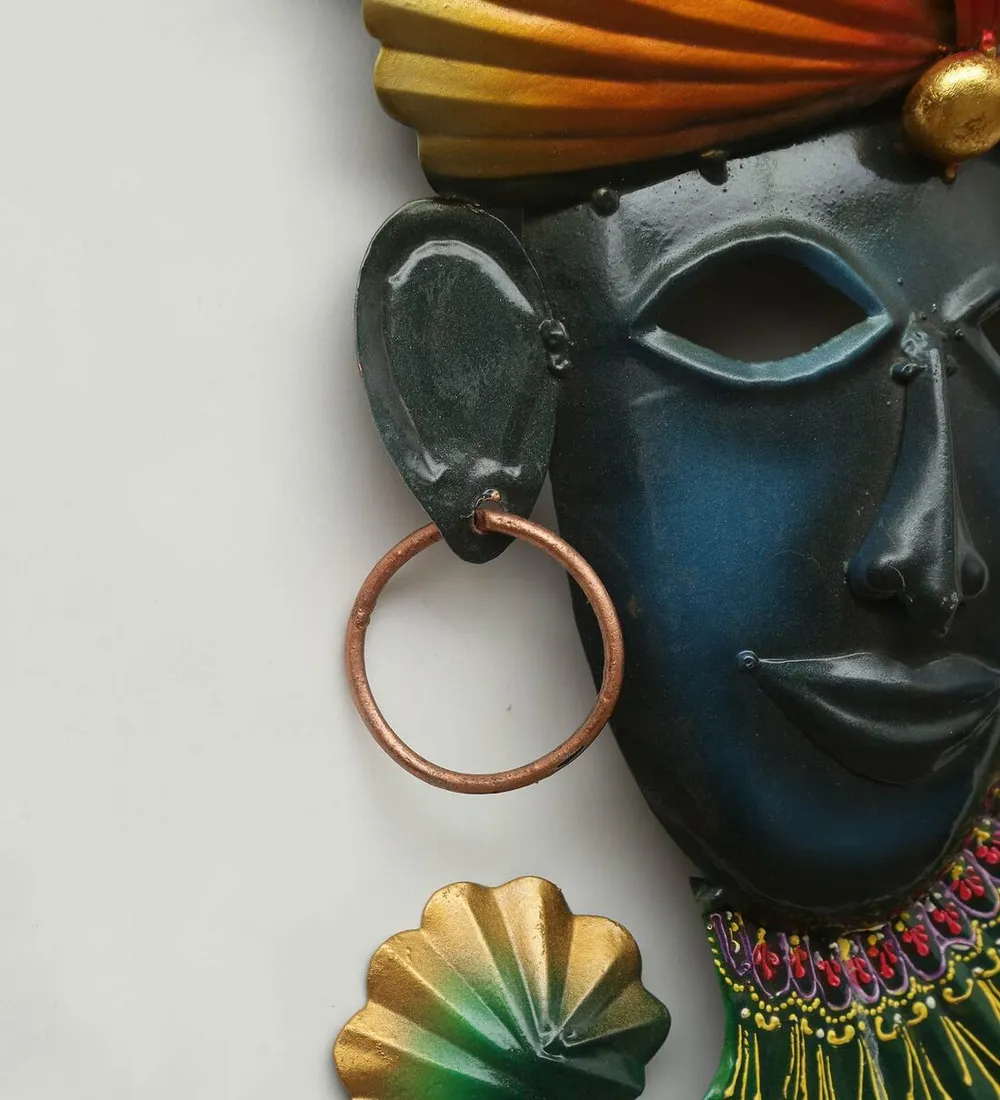 Traditional Man Masquerade LED Metal Wall Art