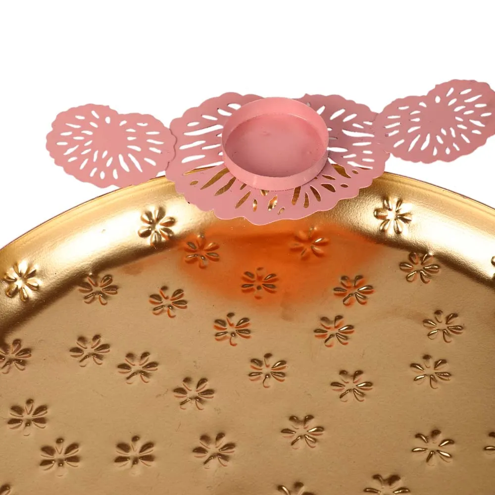 Traditional Pink Glass Urli Bowl/Potpourri Set of 2