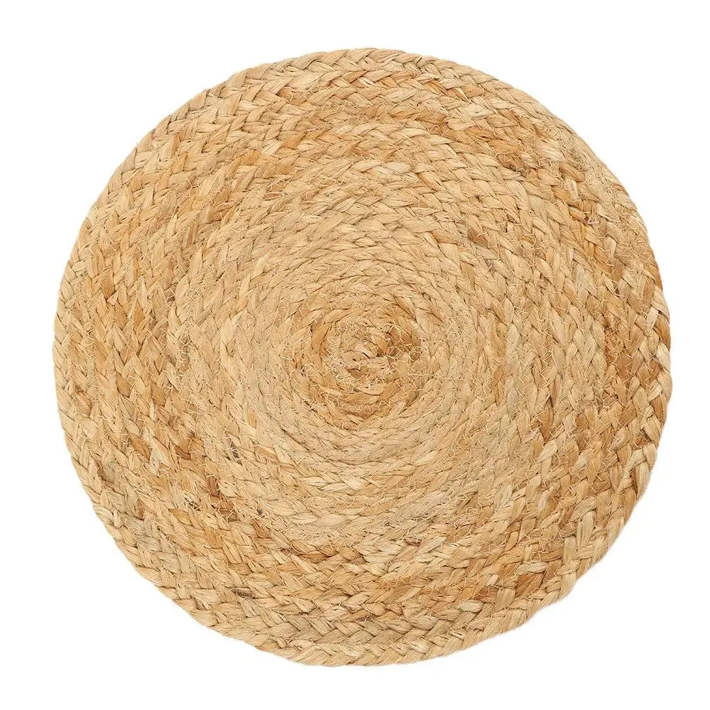 Traditional Round Jute Placemat Set Of 4