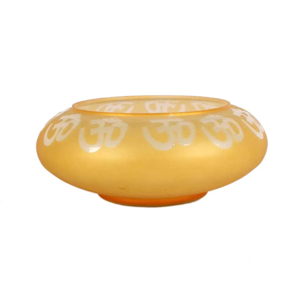 Traditional Yellow Glass Urli Bowl/Potpourri Set of 2
