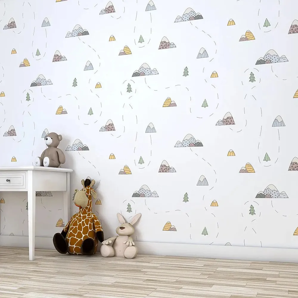 Travel Route Kids Self Adhesive Wallpaper