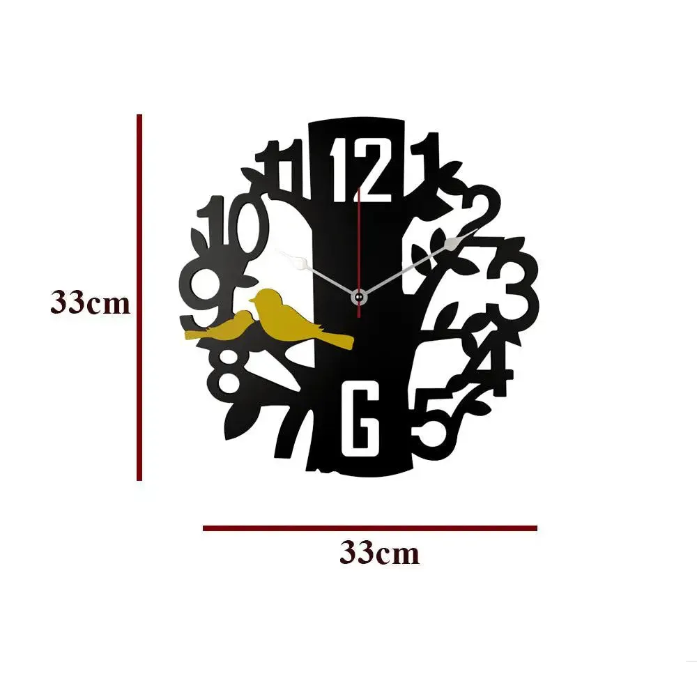 Tree Nest Analogue Wooden Wall Clock
