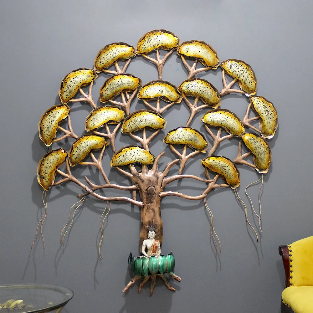 Tree Of Enlightenment Metal Wall Art With LED Lights