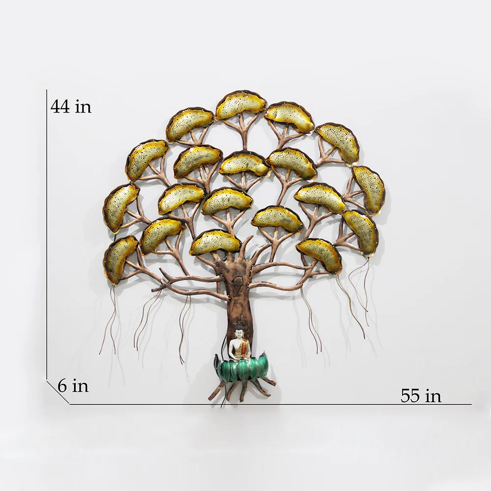 Tree Of Enlightenment Metal Wall Art With LED Lights