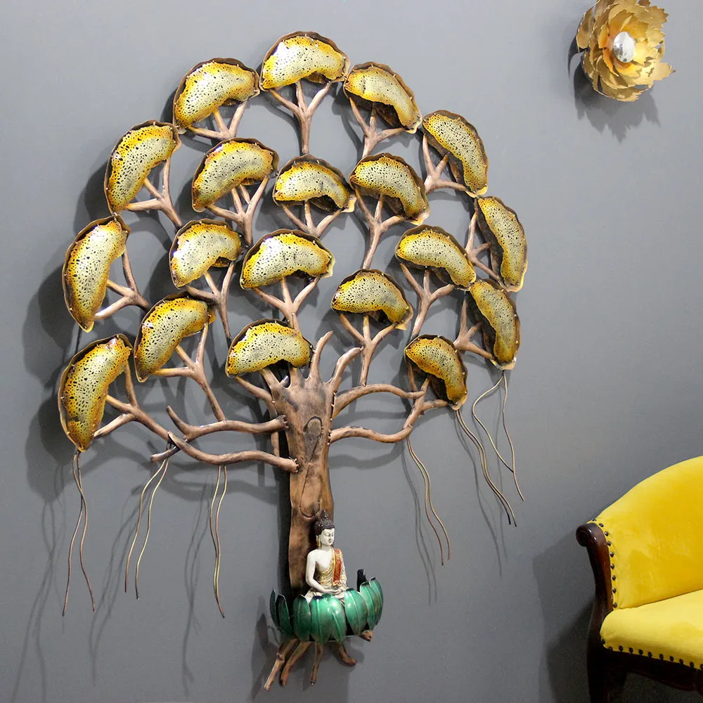 Tree Of Enlightenment Metal Wall Art With LED Lights