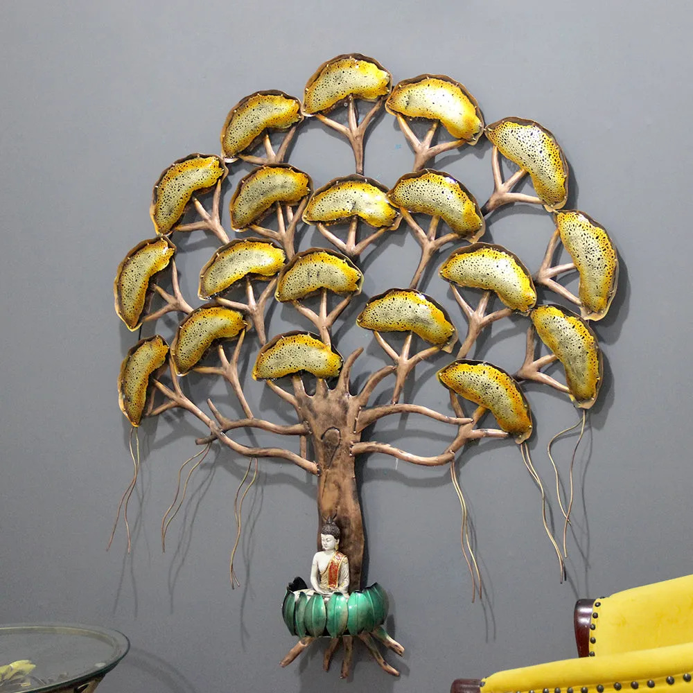 Tree Of Enlightenment Metal Wall Art With LED Lights