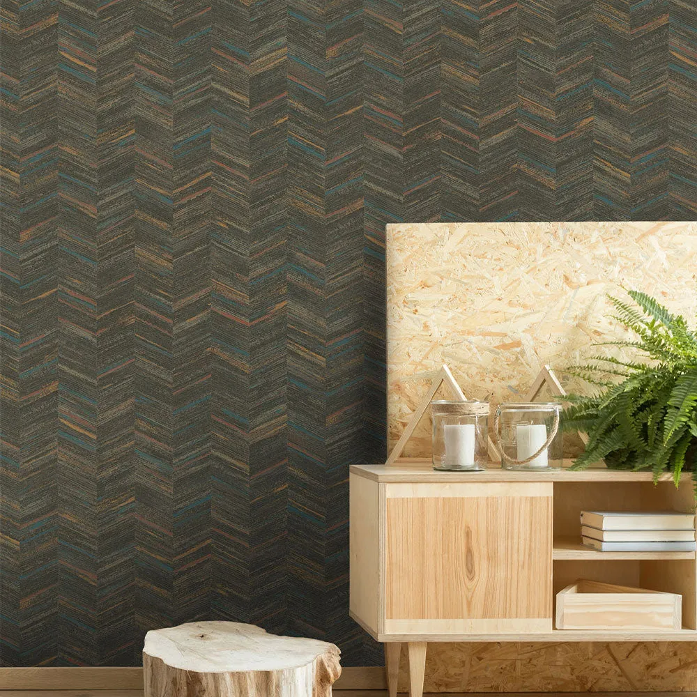 Trendy Arrow Weave Textured Premium Wallpaper- Trendy Walls Collection White