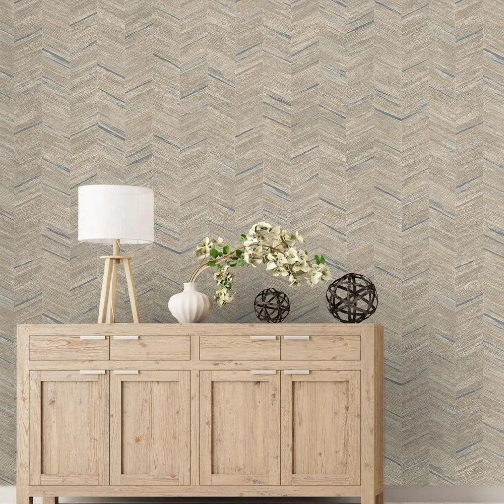 Trendy Arrow Weave Textured Premium Wallpaper- Trendy Walls Collection White