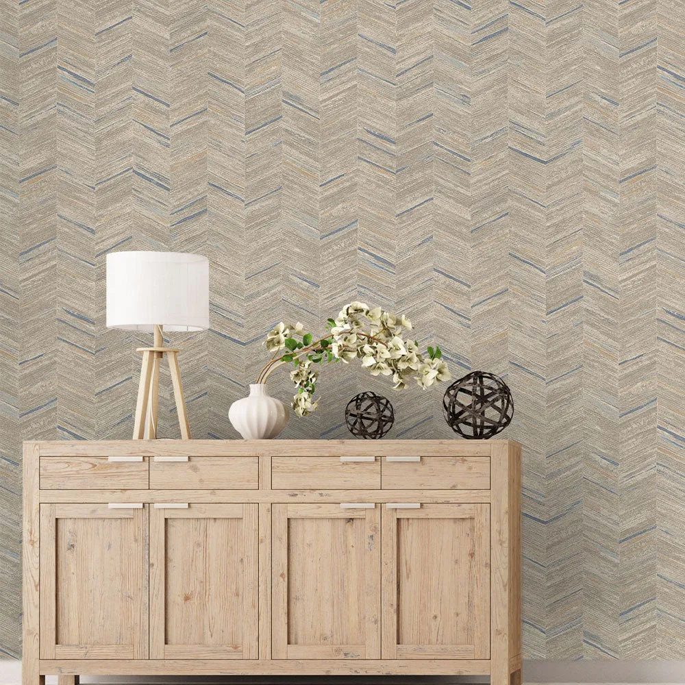 Trendy Arrow Weave Textured Premium Wallpaper- Trendy Walls Collection White
