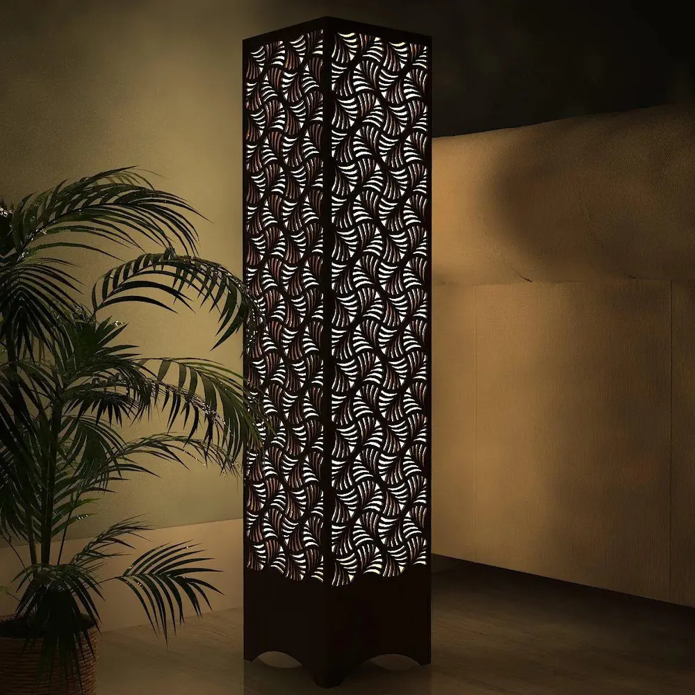 Triangle Abstract Design Wooden Floor Lamp / Side Light / Modern Lamp