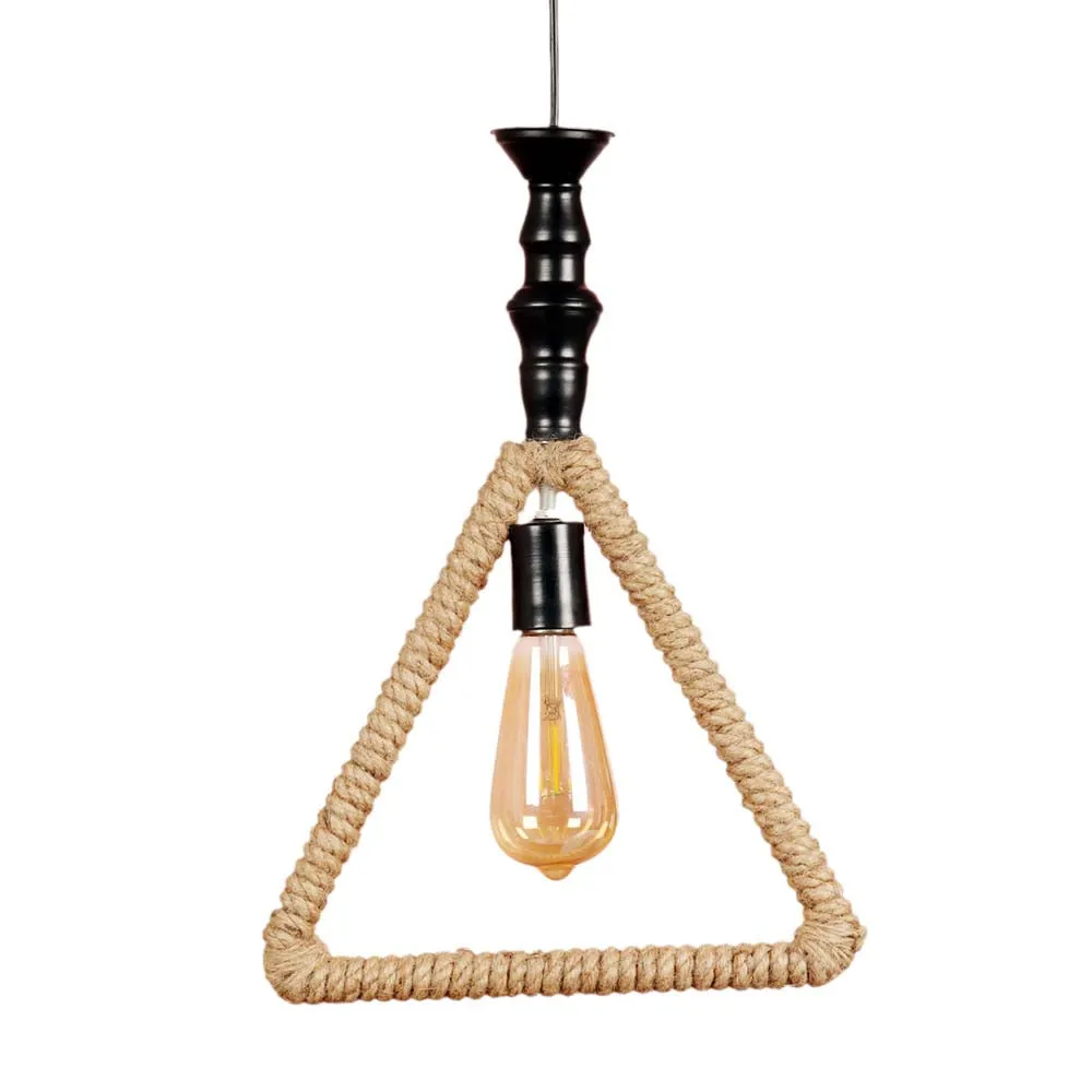 Triangular Rope Contemporary Hanging Light