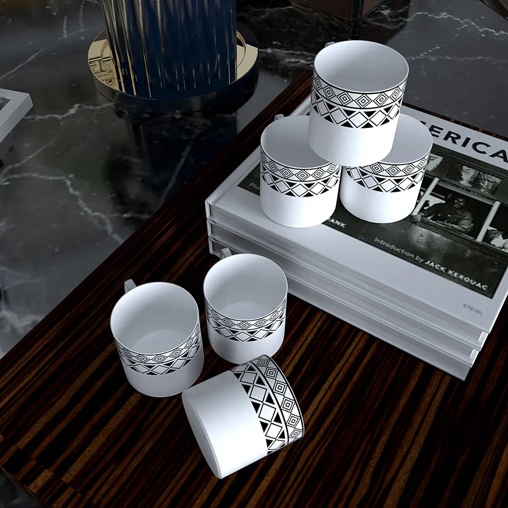 Tribal Art Designer Tea Cups (Set of 6)