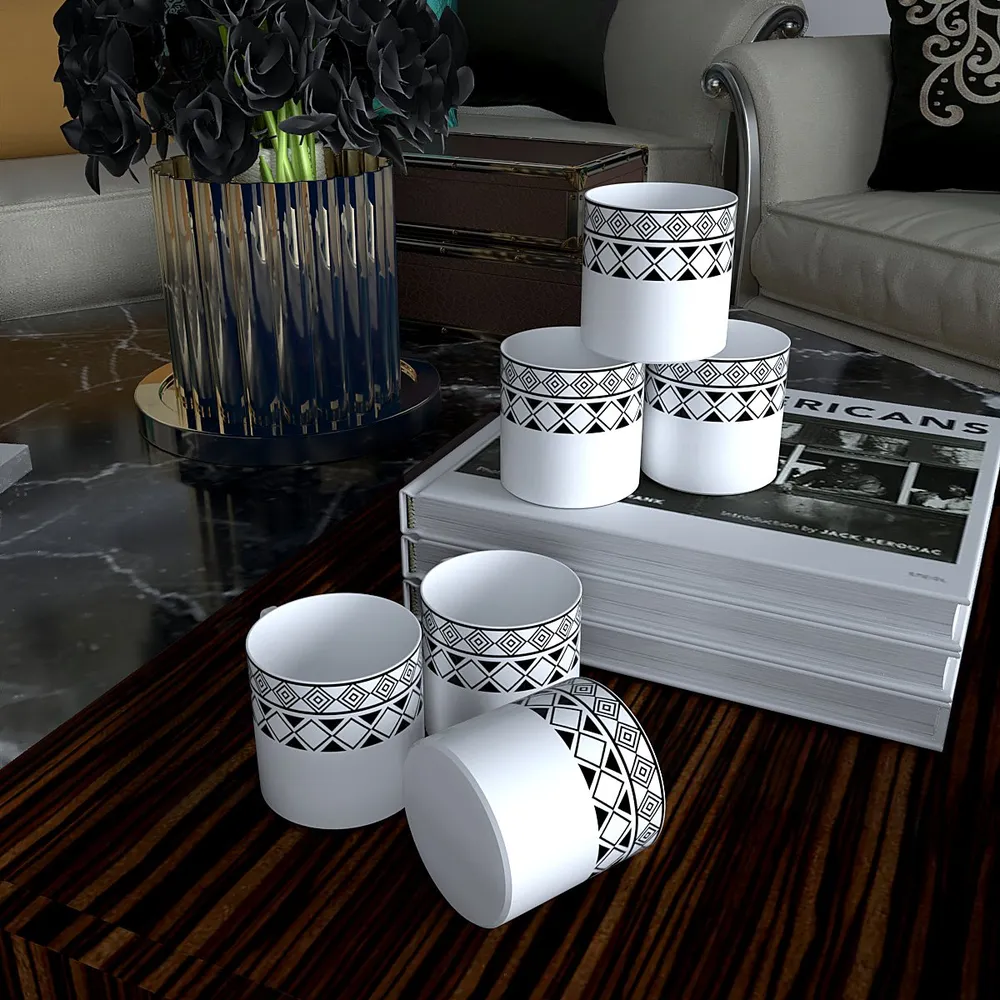 Tribal Art Designer Tea Cups (Set of 6)