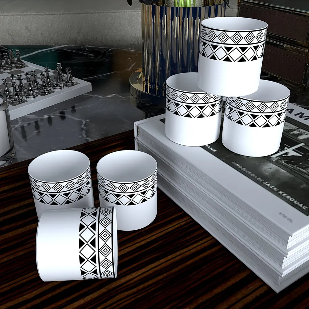 Tribal Art Designer Tea Cups (Set of 6)