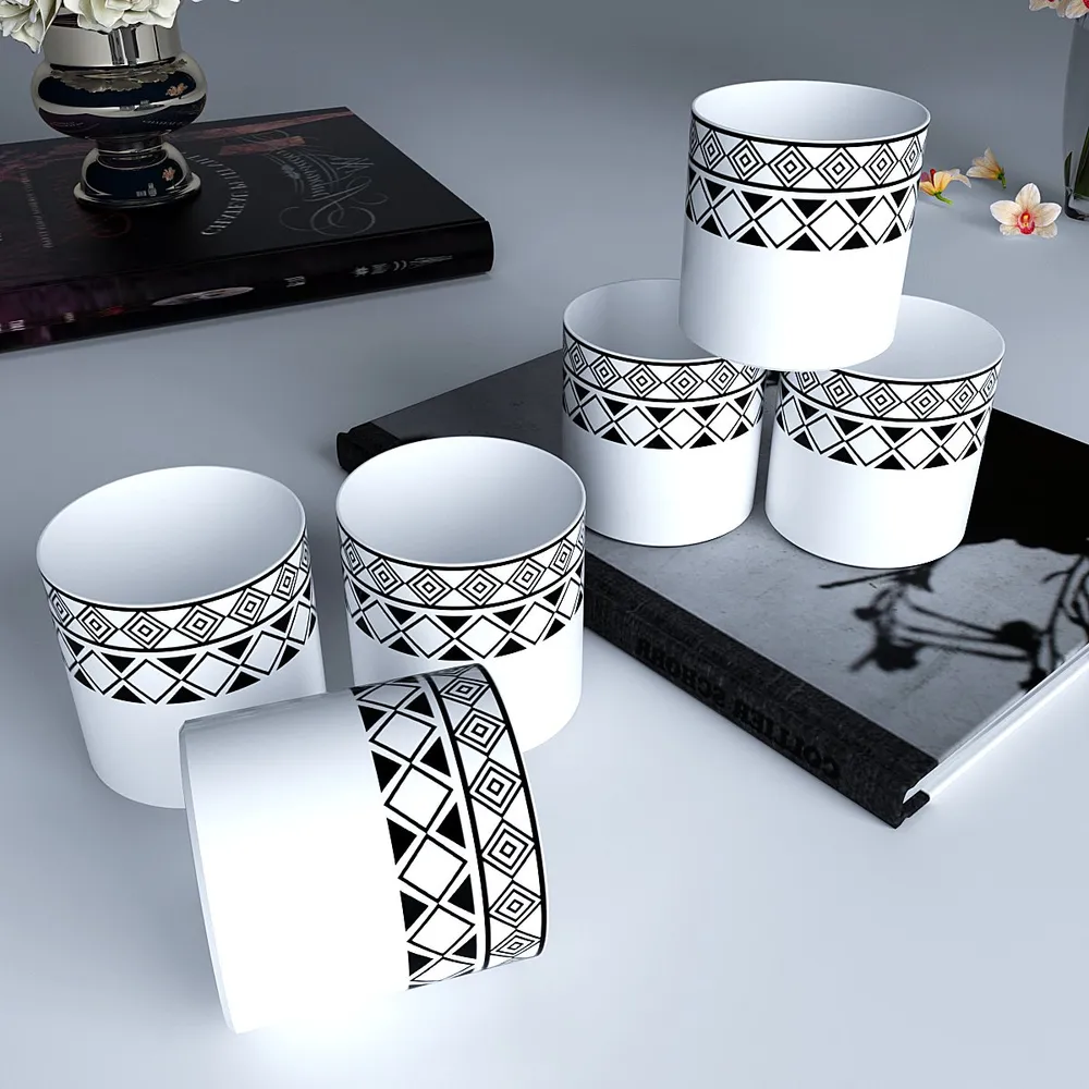 Tribal Art Designer Tea Cups (Set of 6)