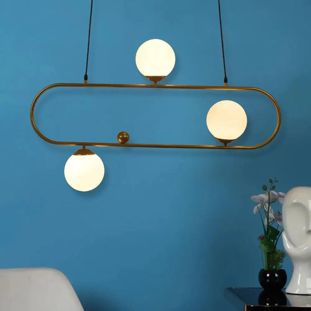 Trio Globe Long Capsular Hanging Light
