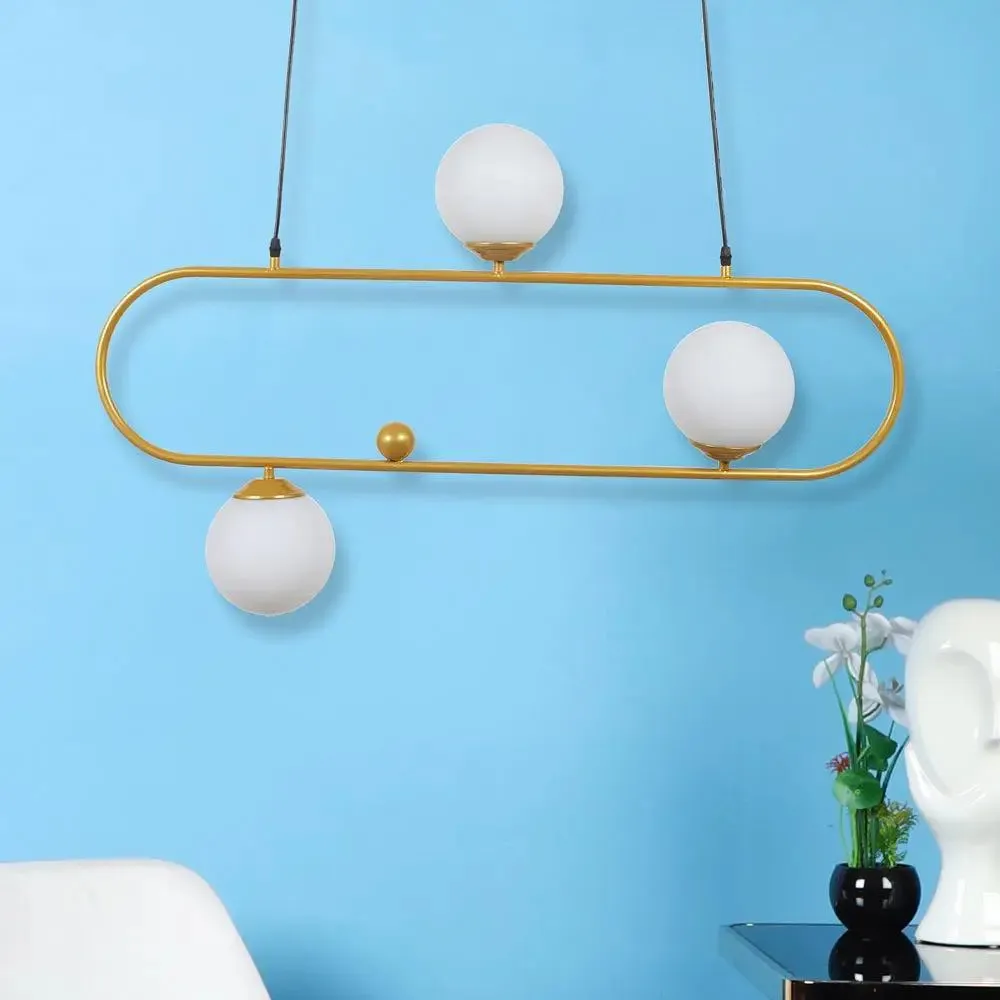 Trio Globe Long Capsular Hanging Light