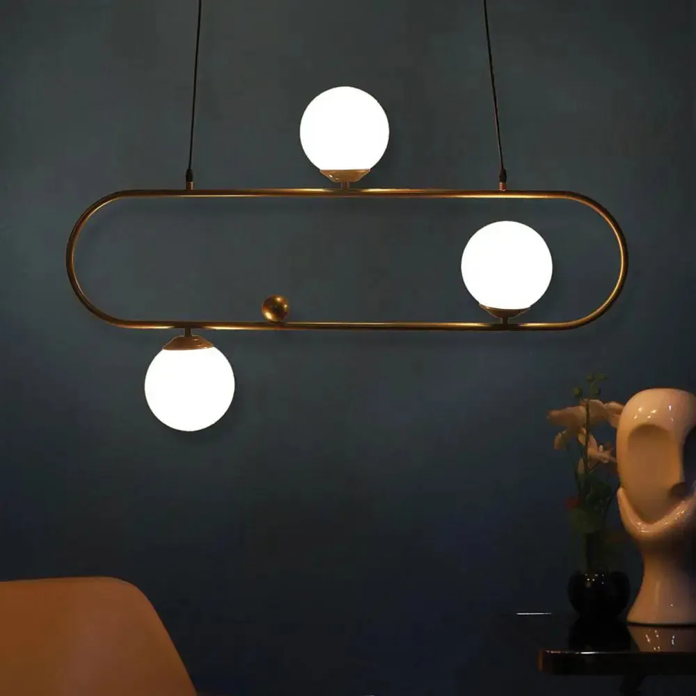Trio Globe Long Capsular Hanging Light