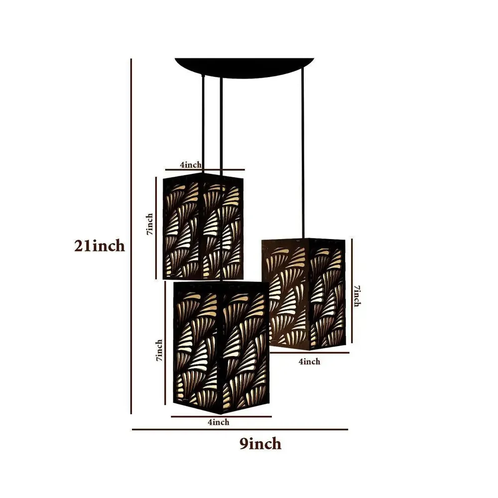 Triple Take Wood Hanging Ceiling / Pendant Light / Modern Lamp