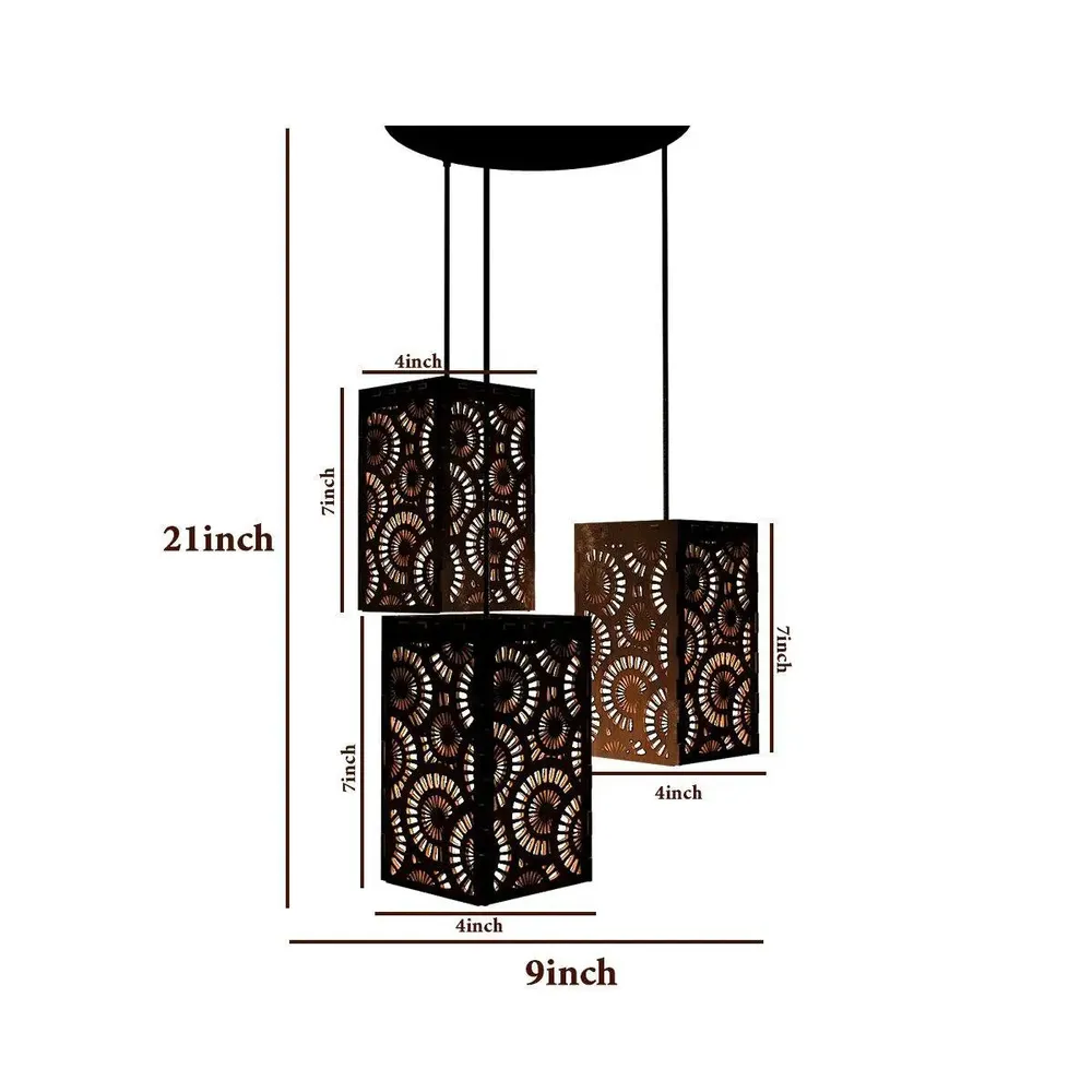 Triple Take Wood Hanging Ceiling / Pendant Light / Modern Lamp