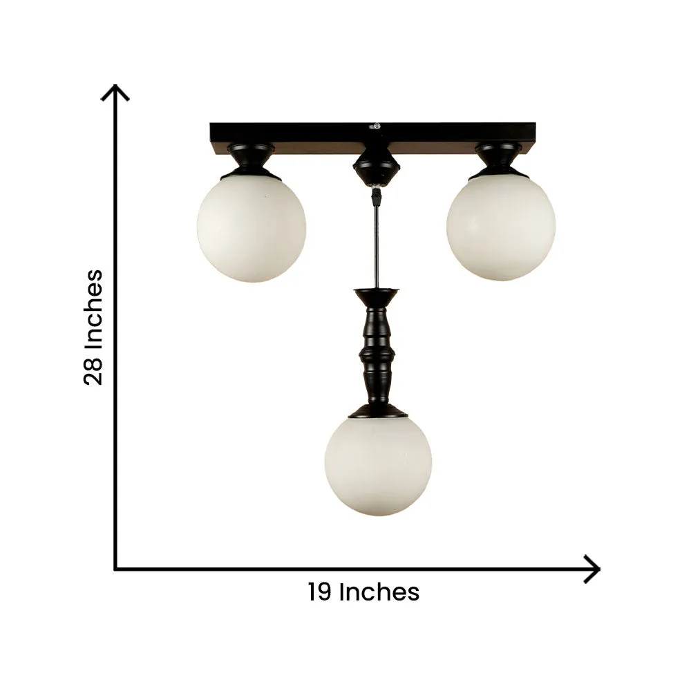 Tripple Globe Decorative Cluster Ceiling Light