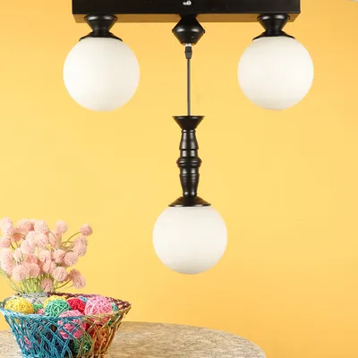 Tripple Globe Decorative Cluster Ceiling Light