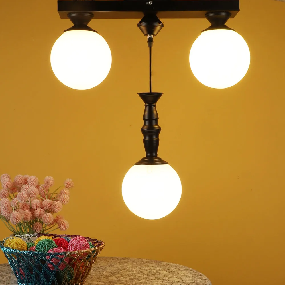 Tripple Globe Decorative Cluster Ceiling Light