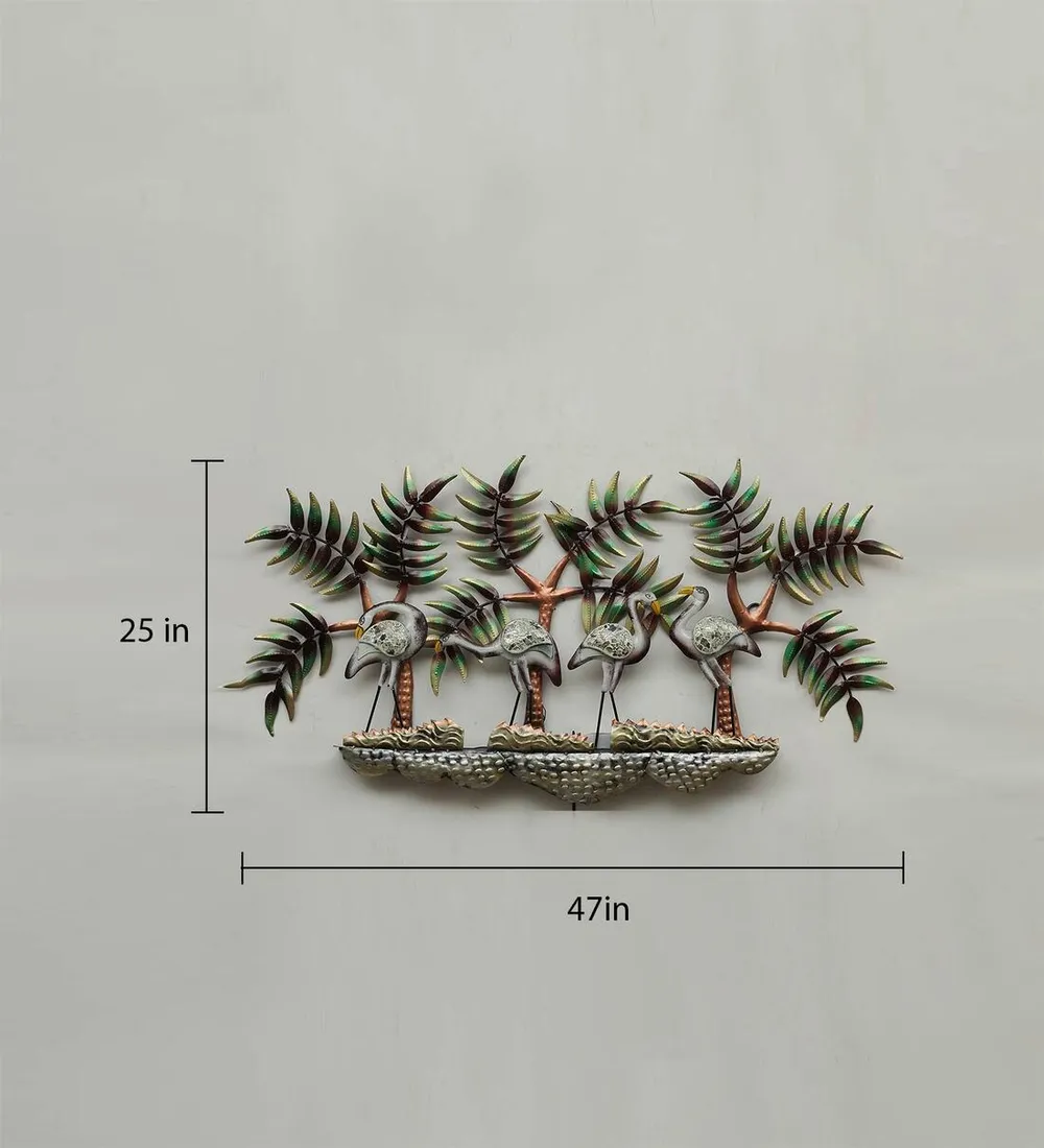 Tropical Age Flamingo Art LED Metal Wall Art