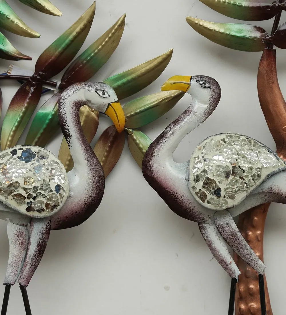 Tropical Age Flamingo Art LED Metal Wall Art