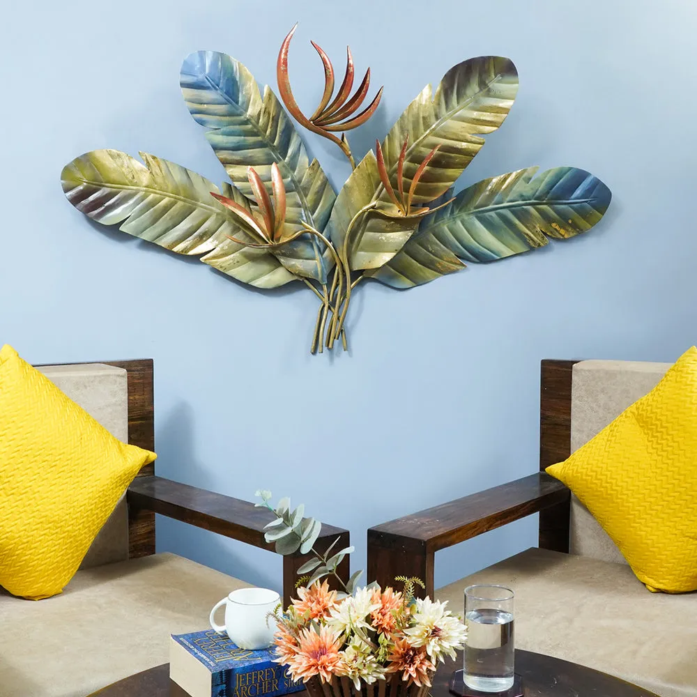 Tropical Big Cotyledons Metal Wall Art